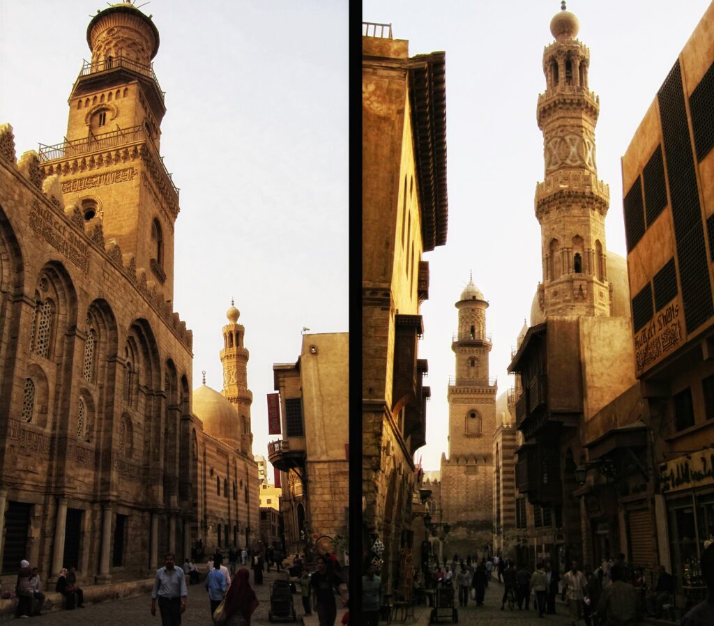 Historic streets of Old Cairo with ancient churches and bustling alleys, showcasing the rich culture and heritage in this Egypt travel guide.