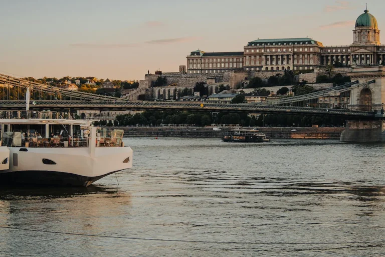 Budapest Danube cruise passing the Hungarian Parliament at night