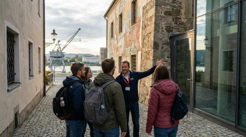 Panoramic view of Linz city center along – best guided tours in Linz in 2026