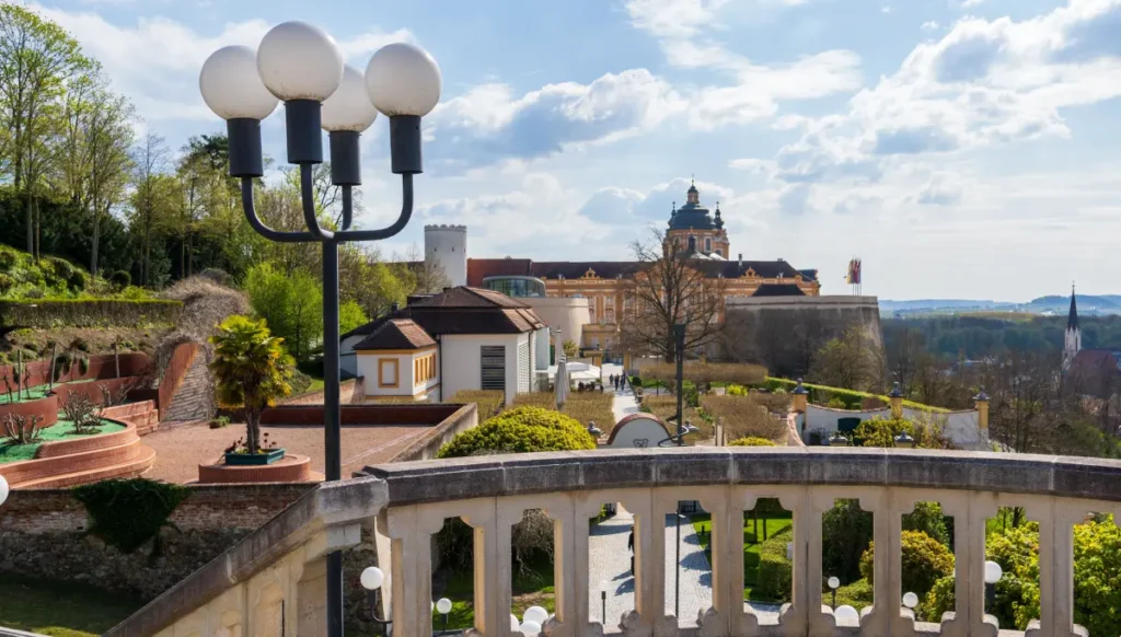 View of Melk Abbey Park and Garden