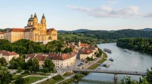 an image showing the areas to stay around the melk abbey in austria.