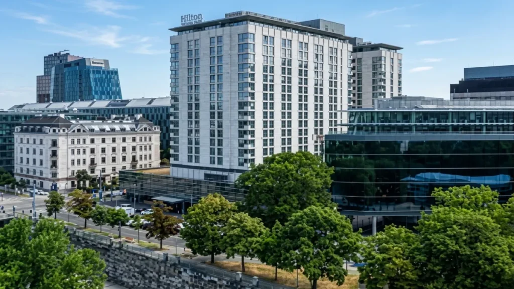 Vienna Mitte station area for airport access